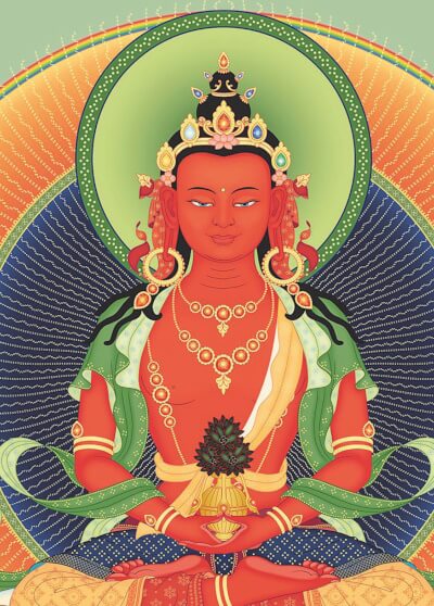 Buddhismus Retreat langes Leben